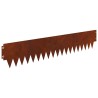 Bordure de Pelouse 30 pcs 103 x 20 cm métal Rouillé 628240628240
