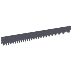Bordure de Pelouse 50 pcs 103 x 10 cm Acier Anthracite 628241628241