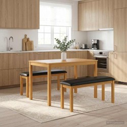 Banc de salle à manger 95 x 32 x 45 cm Bois de chêne massif 628243628243