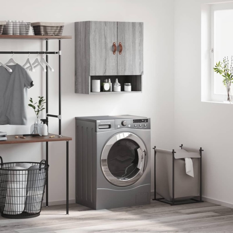 Armoire murale sonoma gris 60x31x70 cm bois d'ingénierie 628245628245