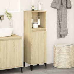 Armoire salle de bain chêne sonoma 30x30x100 cm 628247628247
