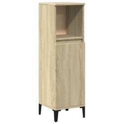 Armoire salle de bain chêne sonoma 30x30x100 cm 628247628247