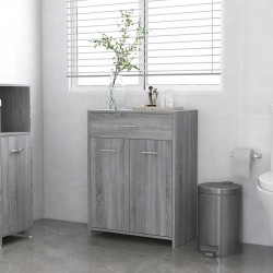 Armoire de bain Sonoma gris 60x33x80 cm Bois d'ingénierie 628250628250