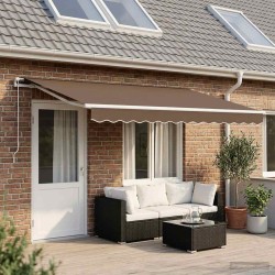 Toile de rechange pour auvent Taupe 5 × 3,5 m Polyester 628251628251