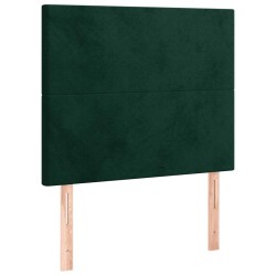 Tête de lit Vert foncé 80x5x118/128 cm Velours 628253628253