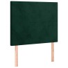 Tête de lit Vert foncé 80x5x118/128 cm Velours 628253628253