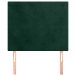Tête de lit Vert foncé 80x5x118/128 cm Velours 628253628253