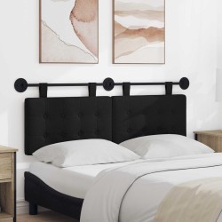 Tête de lit suspendue Noir tissu 628254628254