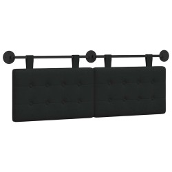 Tête de lit suspendue Noir tissu 628254628254