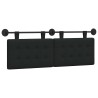 Tête de lit suspendue Noir tissu 628254628254