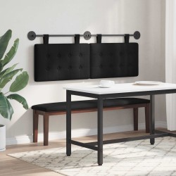 Tête de lit suspendue Noir tissu 628254628254