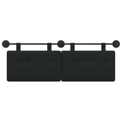 Tête de lit suspendue Noir tissu 628254628254