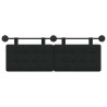 Tête de lit suspendue Noir tissu 628254628254