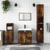 Armoire de bain chêne fumé 65x33x60 cm bois d'ingénierie 628255628255