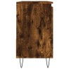 Armoire de bain chêne fumé 65x33x60 cm bois d'ingénierie 628255628255