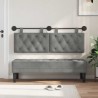 Tête de lit suspendue Avec lumière LED Gris foncé Velours 628256628256