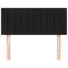 Tête de lit Noir 90x5x78/88 cm Tissu 628257628257