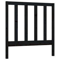 Tête de lit Noir 95x4x100 cm Bois massif de pin 628258628258