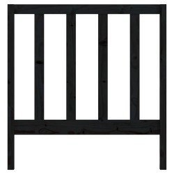 Tête de lit Noir 95x4x100 cm Bois massif de pin 628258628258