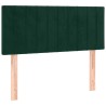 Tête de lit Vert foncé 100x5x78/88 cm Velours 628263628263