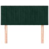 Tête de lit Vert foncé 100x5x78/88 cm Velours 628263628263