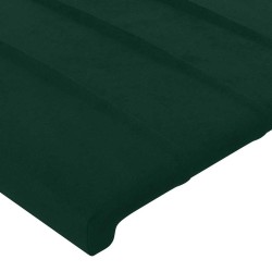 Tête de lit Vert foncé 100x5x78/88 cm Velours 628263628263