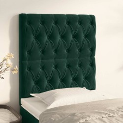 Tête de lit Vert foncé 80x7x118/128 cm Velours 628264628264