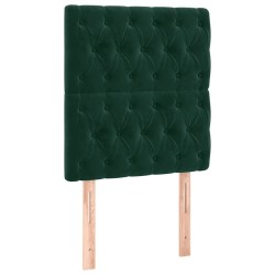 Tête de lit Vert foncé 80x7x118/128 cm Velours 628264628264