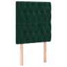 Tête de lit Vert foncé 80x7x118/128 cm Velours 628264628264