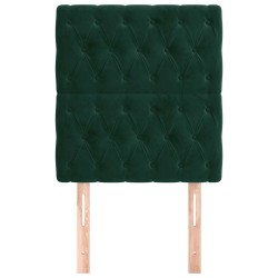 Tête de lit Vert foncé 80x7x118/128 cm Velours 628264628264