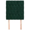 Tête de lit Vert foncé 80x7x118/128 cm Velours 628264628264