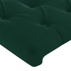 Tête de lit Vert foncé 80x7x118/128 cm Velours 628264628264