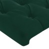 Tête de lit Vert foncé 80x7x118/128 cm Velours 628264628264