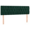 Têtes de lit Vert foncé 160x7x78/88 cm Velours 628266628266