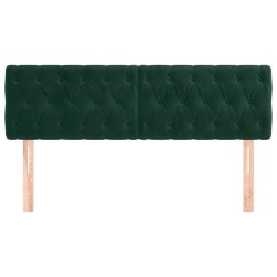 Têtes de lit Vert foncé 160x7x78/88 cm Velours 628266628266