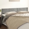 Têtes de lit Gris clair 200x5x78/88 cm Velours 628267628267