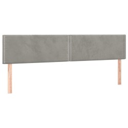 Têtes de lit Gris clair 200x5x78/88 cm Velours 628267628267