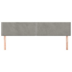 Têtes de lit Gris clair 200x5x78/88 cm Velours 628267628267