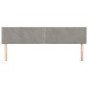 Têtes de lit Gris clair 200x5x78/88 cm Velours 628267628267