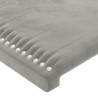 Têtes de lit Gris clair 200x5x78/88 cm Velours 628267628267