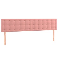 Têtes de lit Rose 200x5x78/88 cm Velours 628269628269