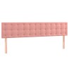 Têtes de lit Rose 200x5x78/88 cm Velours 628269628269
