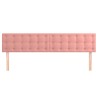 Têtes de lit Rose 200x5x78/88 cm Velours 628269628269