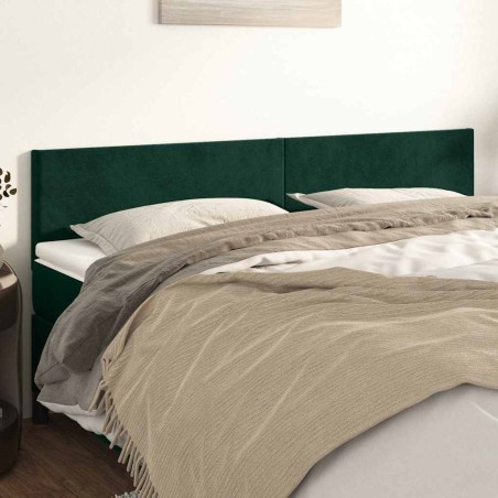 Têtes de lit Vert foncé 160x5x78/88 cm Velours 628270628270
