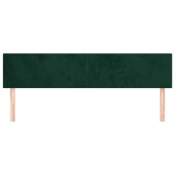 Têtes de lit Vert foncé 160x5x78/88 cm Velours 628270628270