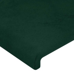 Têtes de lit Vert foncé 160x5x78/88 cm Velours 628270628270
