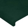 Têtes de lit Vert foncé 160x5x78/88 cm Velours 628270628270