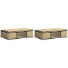 Boîte de rangement avec fenêtre latérale transparente 2 pcs 628272628272