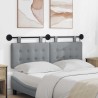Tête de lit suspendue Avec lumière LED Gris clair Tissu 628273628273