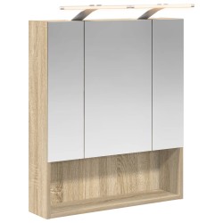Armoire Miroir de Salle de Bain Chêne Sonoma 60 x 14.5 x 70 cm 628275628275